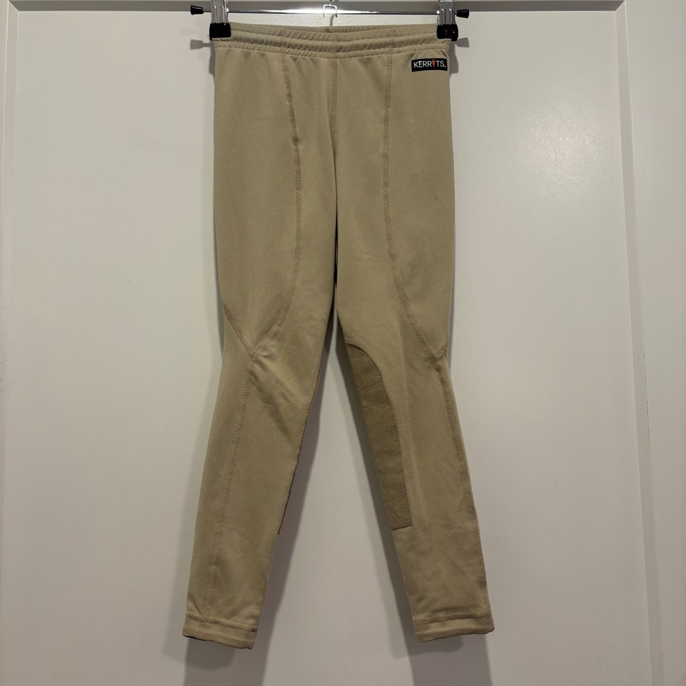 Kerrits Kids Performance Equestrian Riding Tights Tan XS 4342 Made in USA